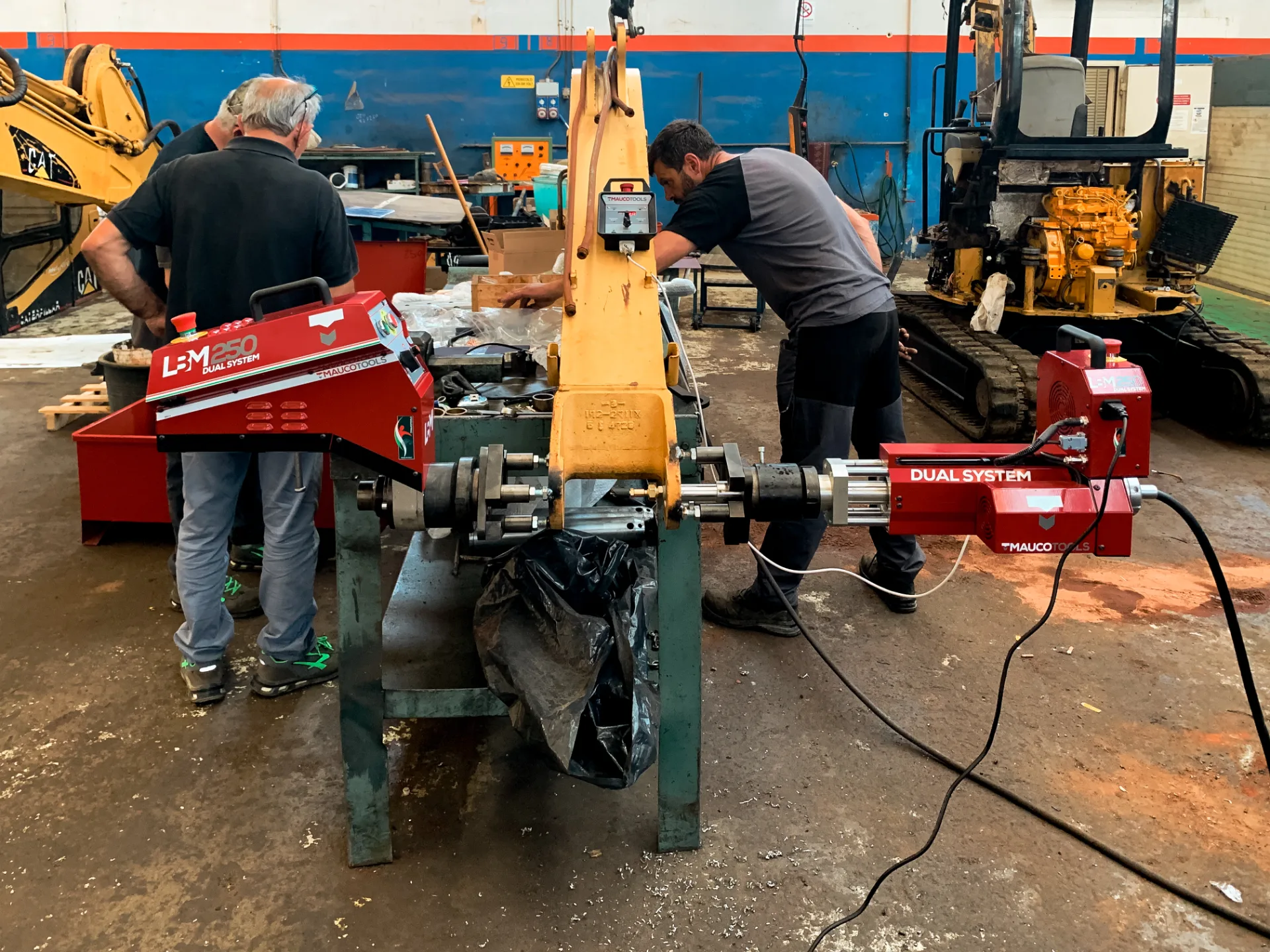 Dual System Portable Line Boring Machine