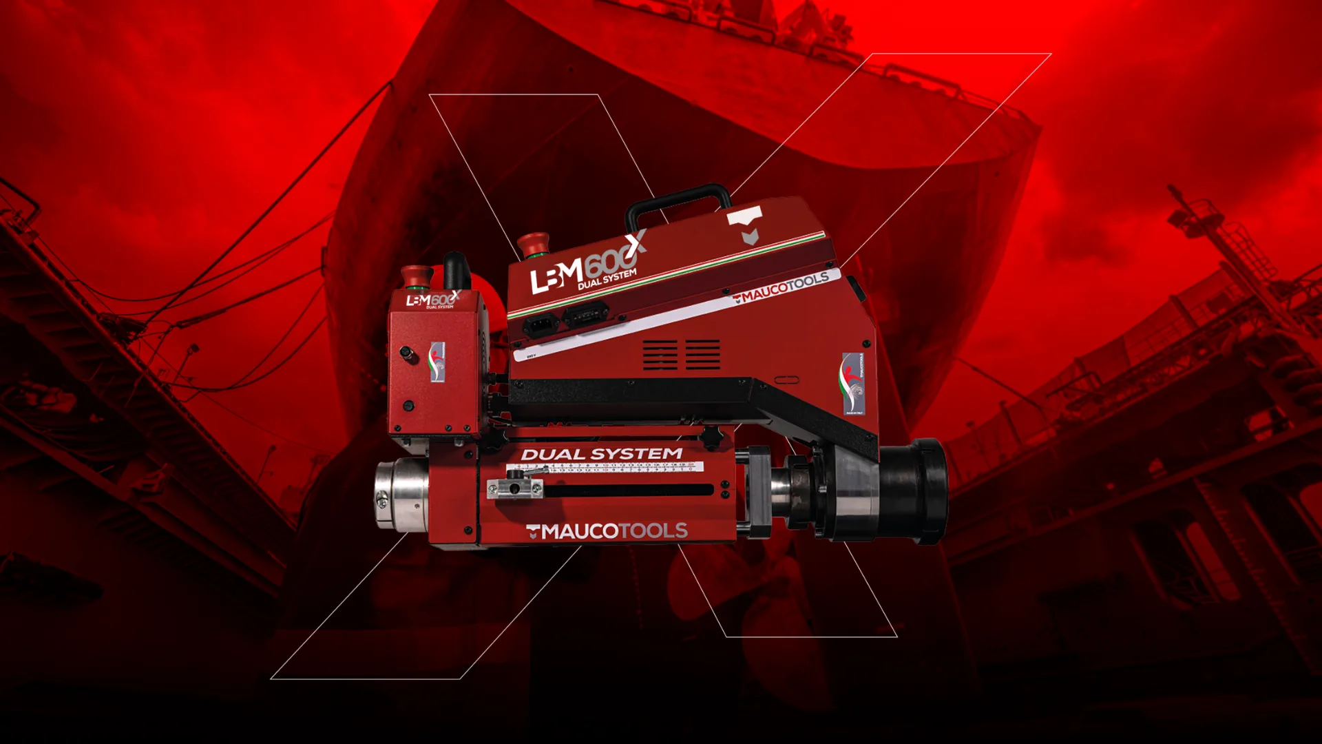 LBM600X Dual System multifunction portable line boring machine