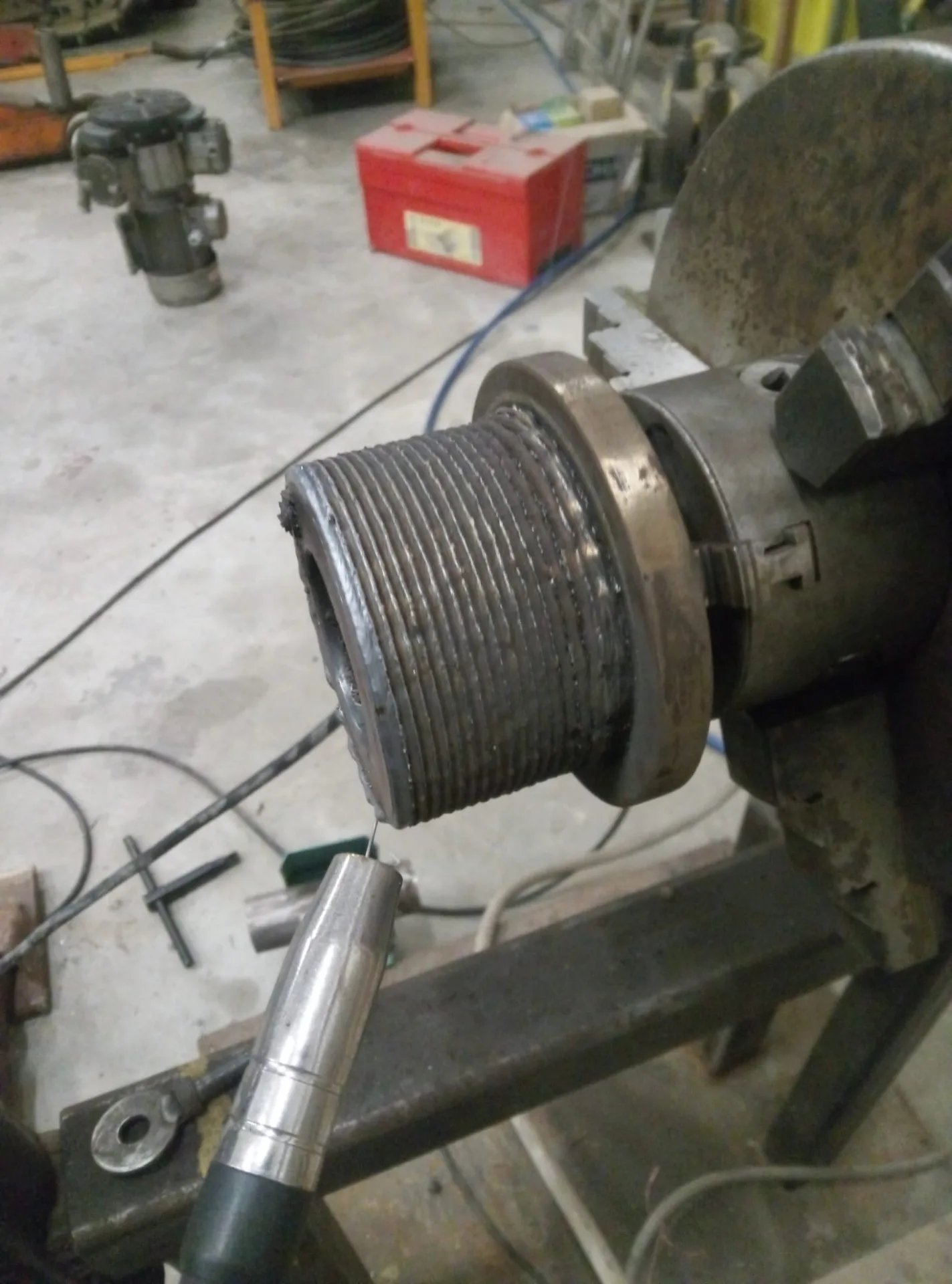 Portable Line Boring Machine LBM250 DUAL SYSTEM - External Bore Welding 